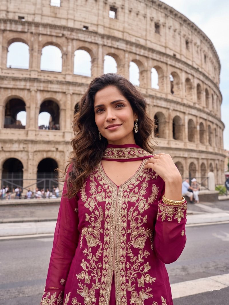 Kb 3327 & 3328 Pure Crunchy Silk Sharara Collections